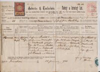 Geburts-und Tauf-Schein Konrad 1881